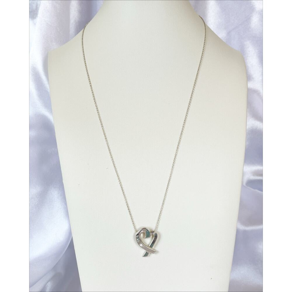 TIFFANY & CO Paloma Picasso
Loving Heart Pendant Necklace Sterling Silver Signed - Picture 10 of 12
